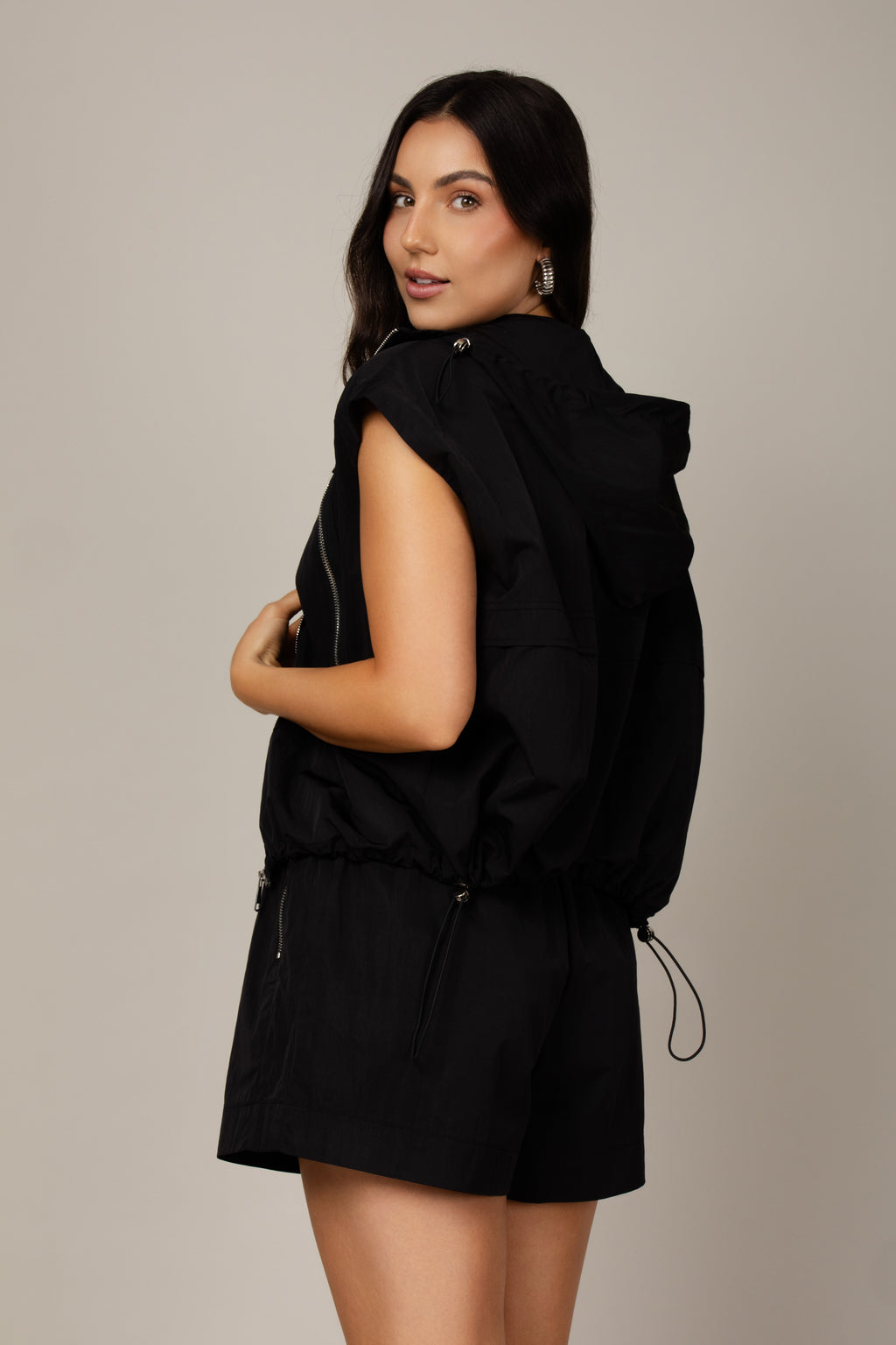 Conjunto de colete e shorts