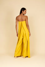 Macacão sem alça pantalona