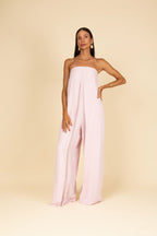 Macacão sem alça pantalona