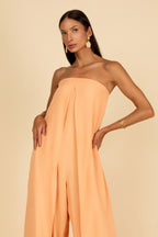 Macacão sem alça pantalona