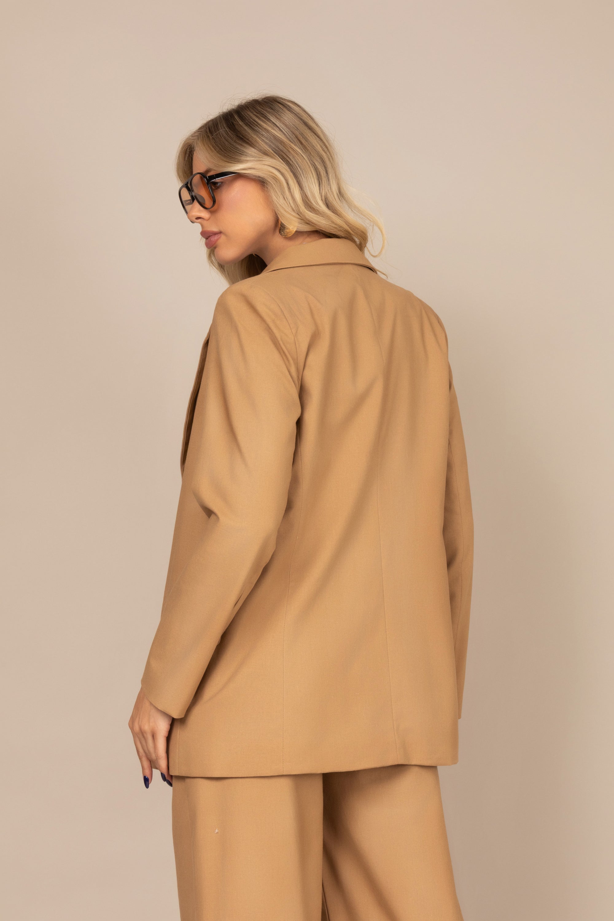 Blazer de alfaiataria em linho