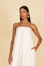 Macacão sem alça pantalona