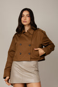 Casaco trench coat curto