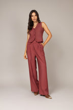 Calça pantalona alfaiataria