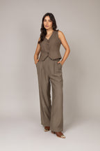 Calça pantalona alfaiataria