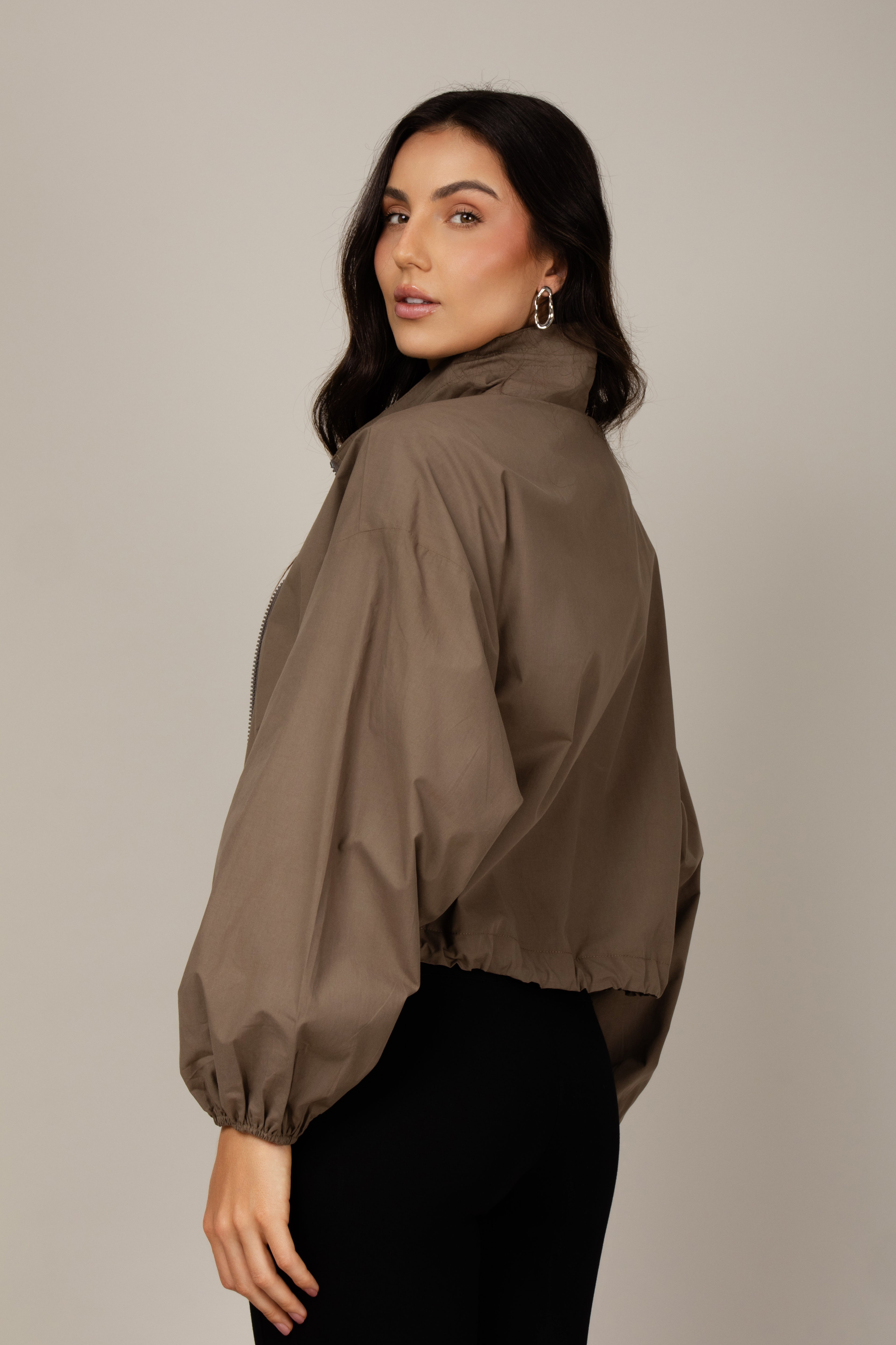 Jaqueta parachute corta vento