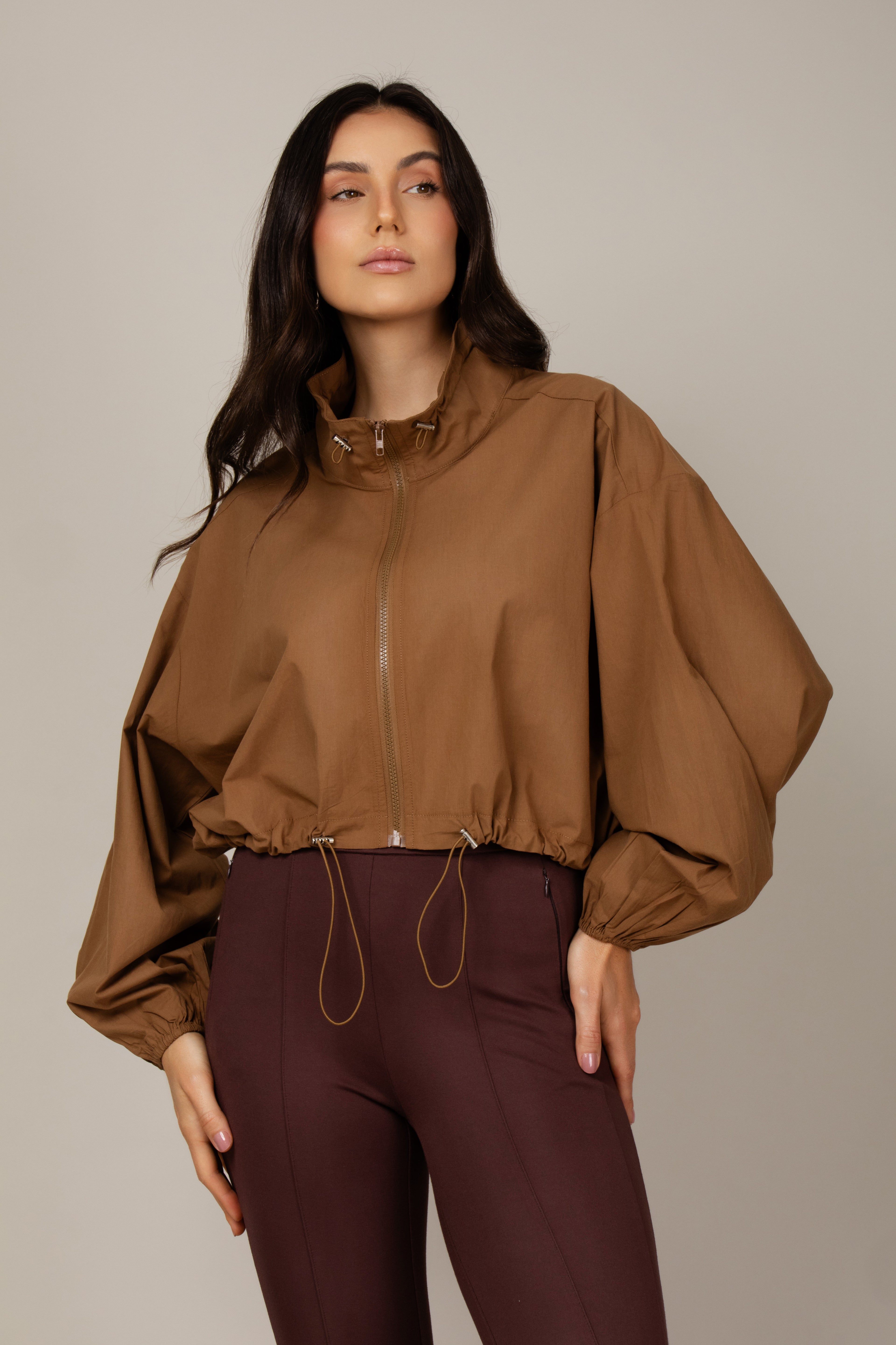 Jaqueta parachute corta vento