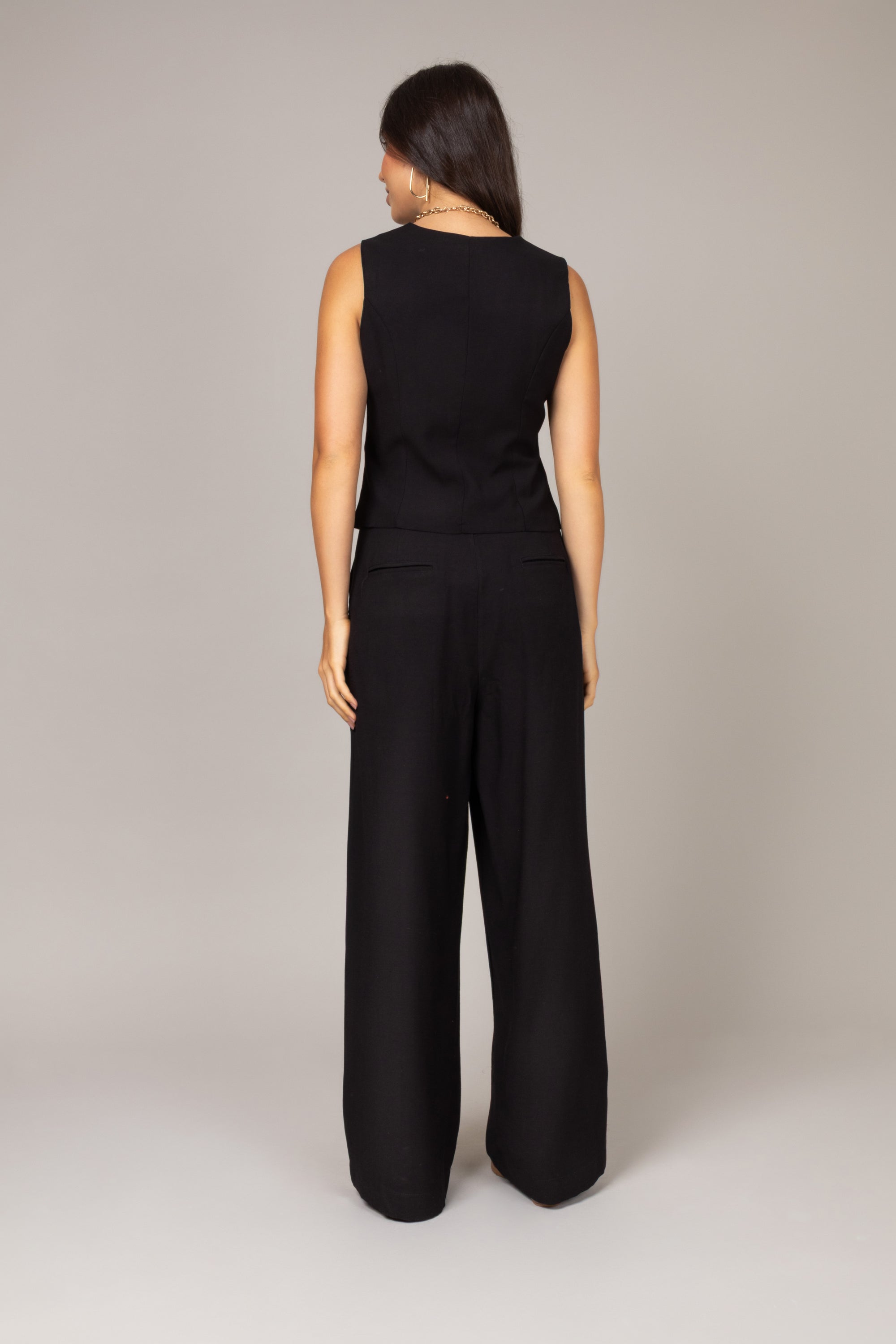 Calça pantalona alfaiataria