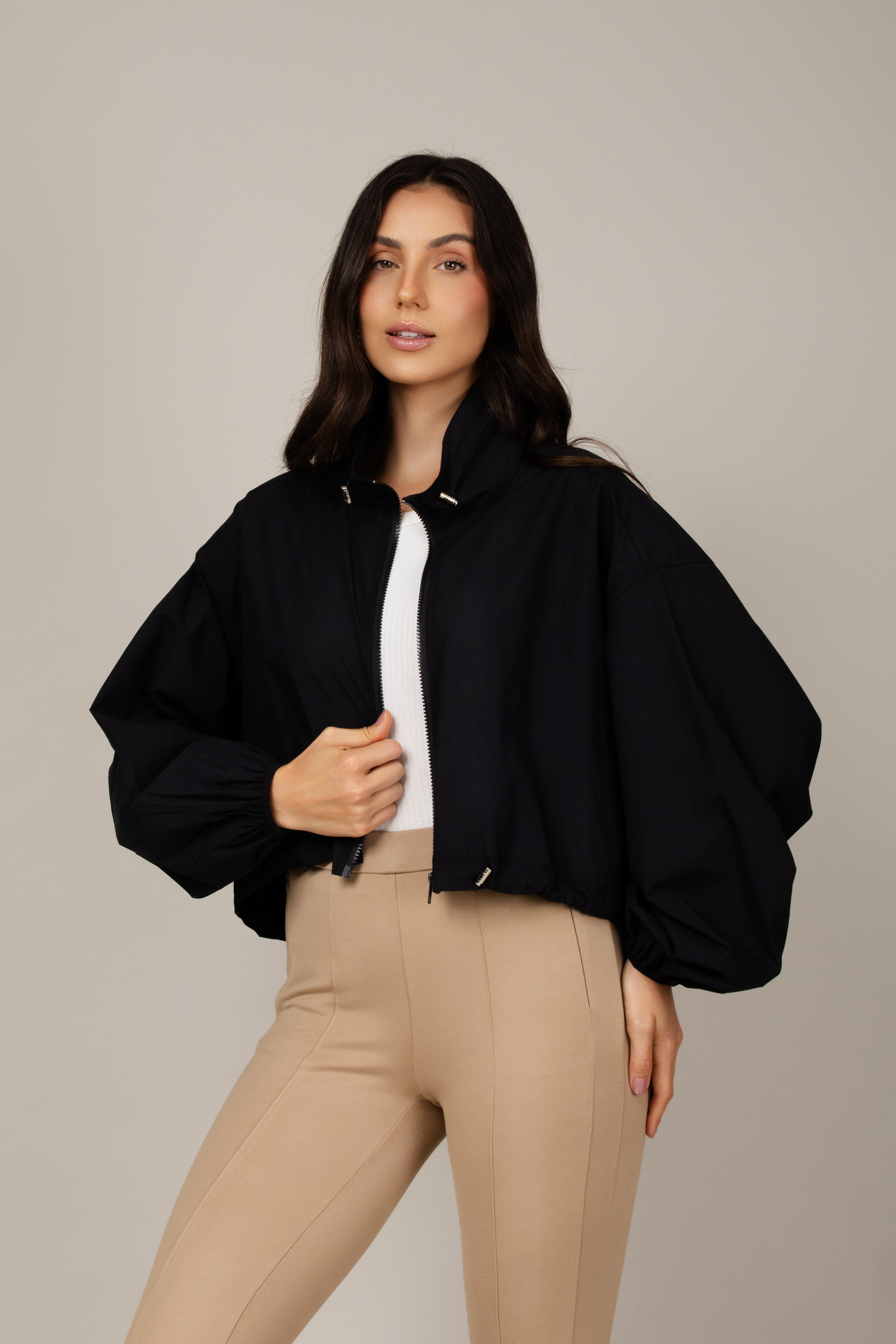 Jaqueta parachute corta vento