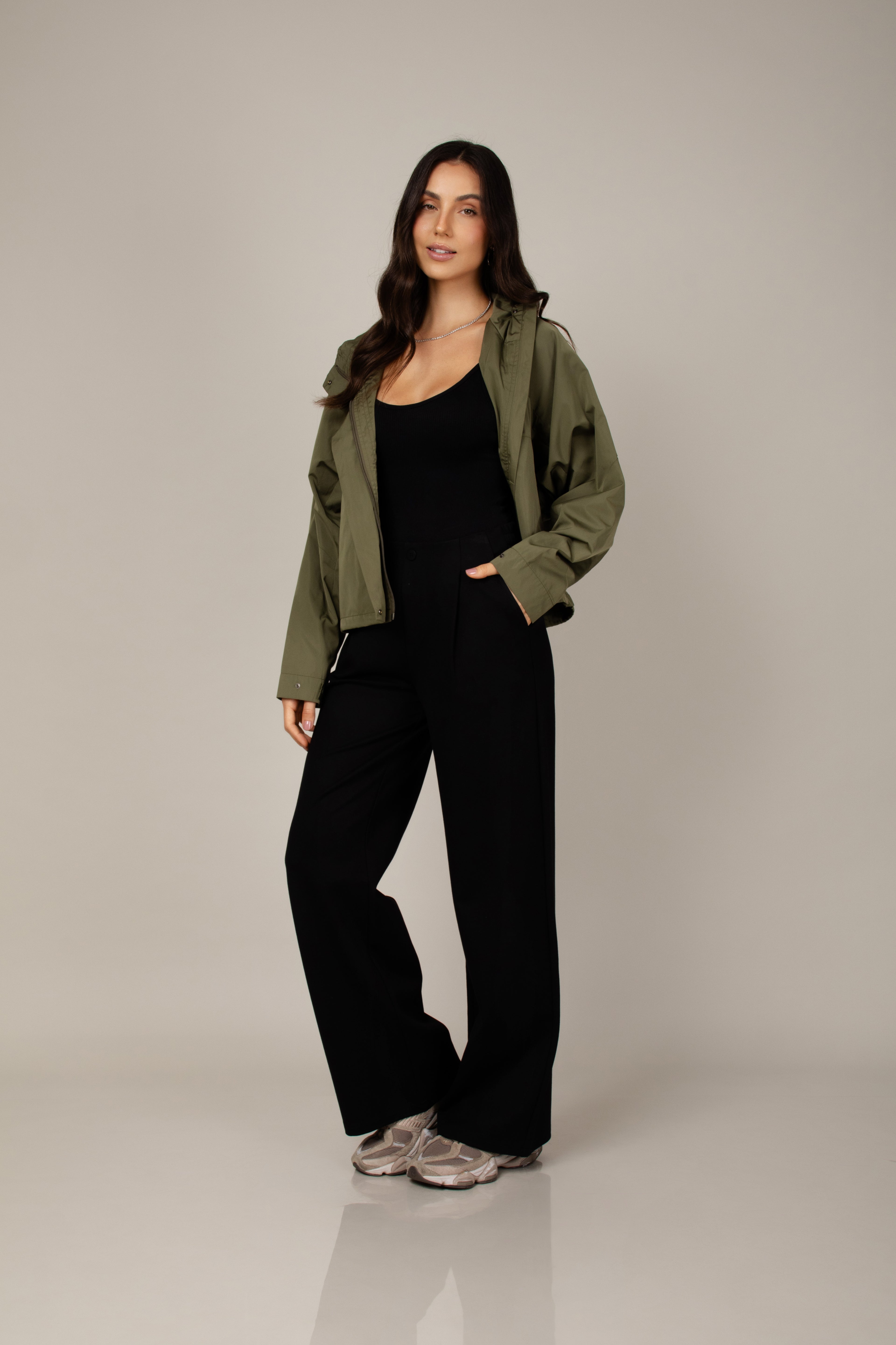 Calça alfaiataria ampla