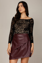 Body renda manga longa