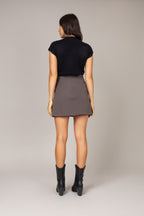 Blusa cashmere com pregas laterais