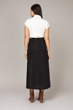 Blusa cashmere com pregas laterais
