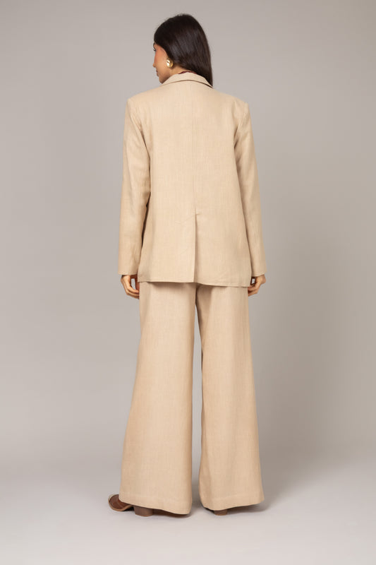 Calça pantalona de alfaiataria