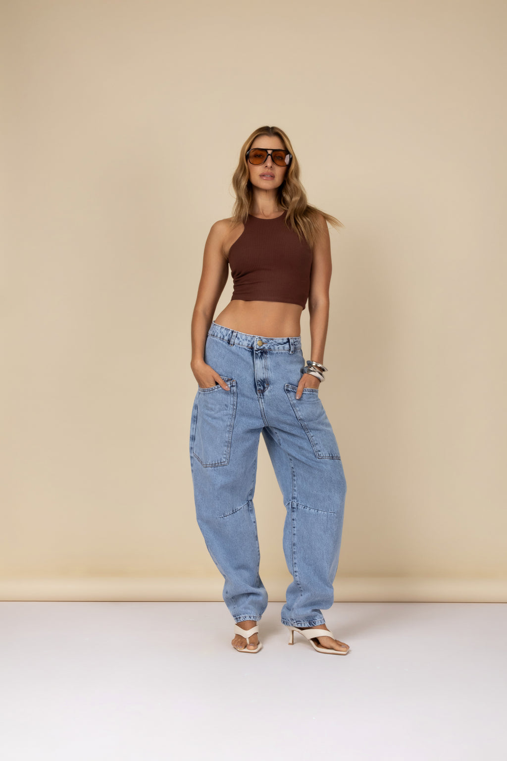 Cropped ribana regata halter