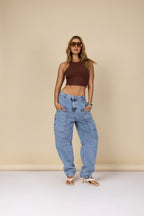 Cropped ribana regata halter