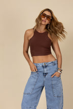 Cropped ribana regata halter