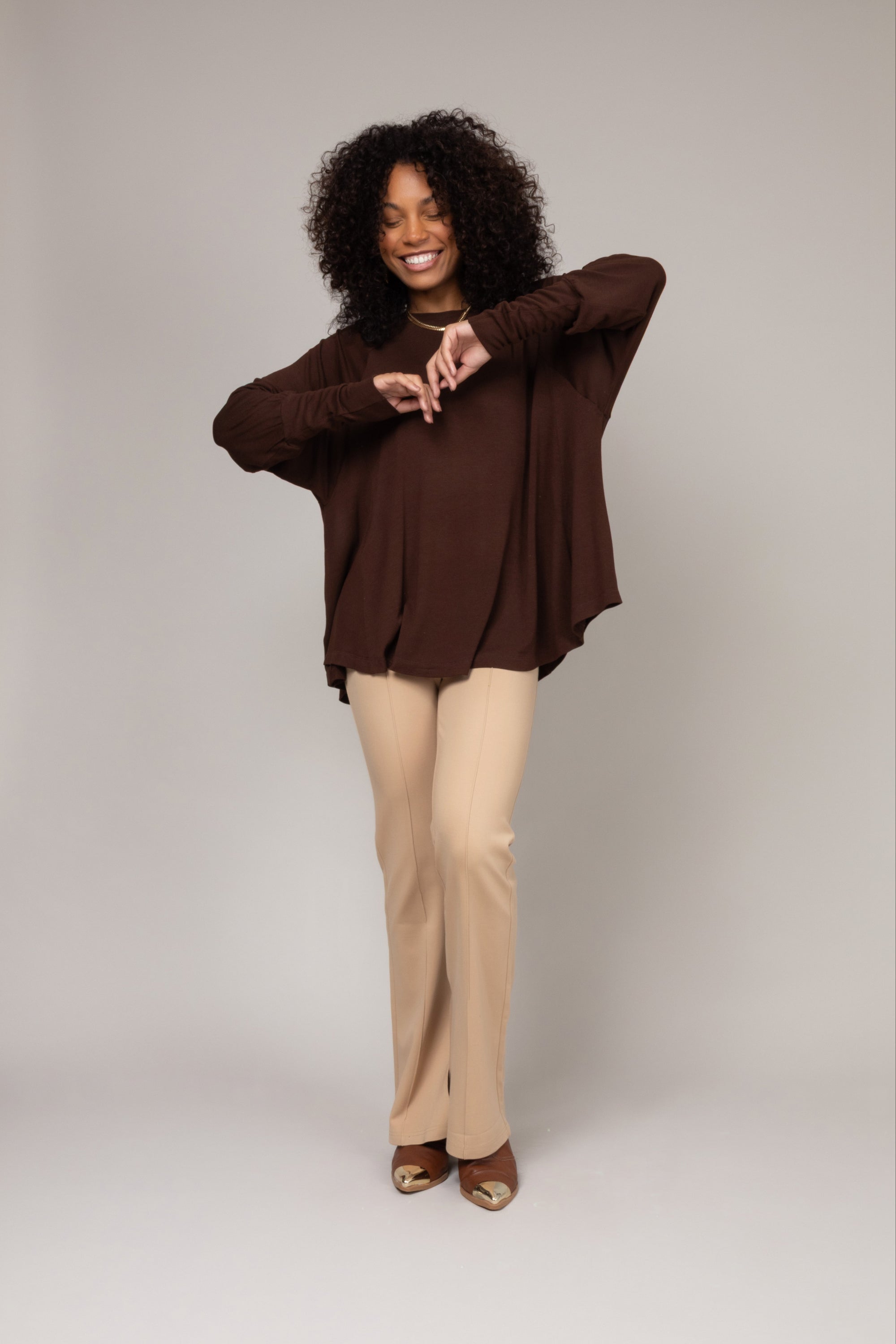 Blusa manga longa