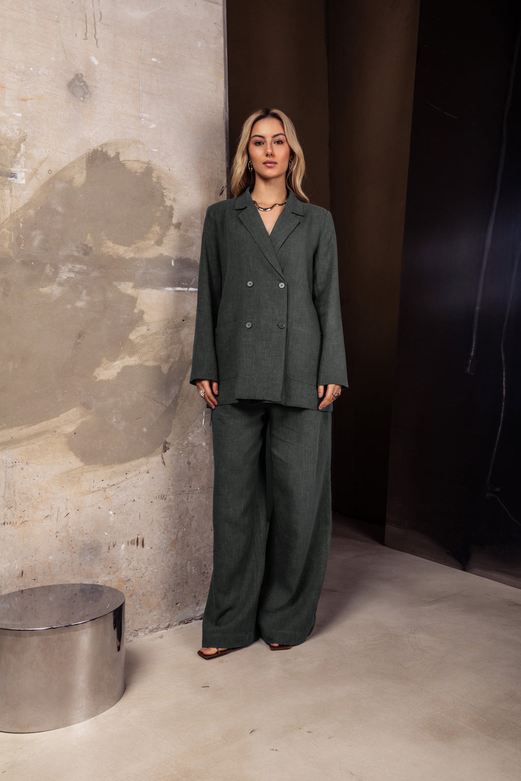 Max Blazer em linho