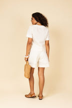 Conjunto linho com blusa e short