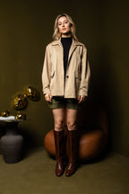 Parka com bolsos utilitários