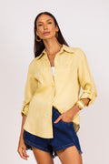 Camisa em linho candy color