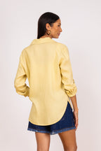 Camisa em linho candy color