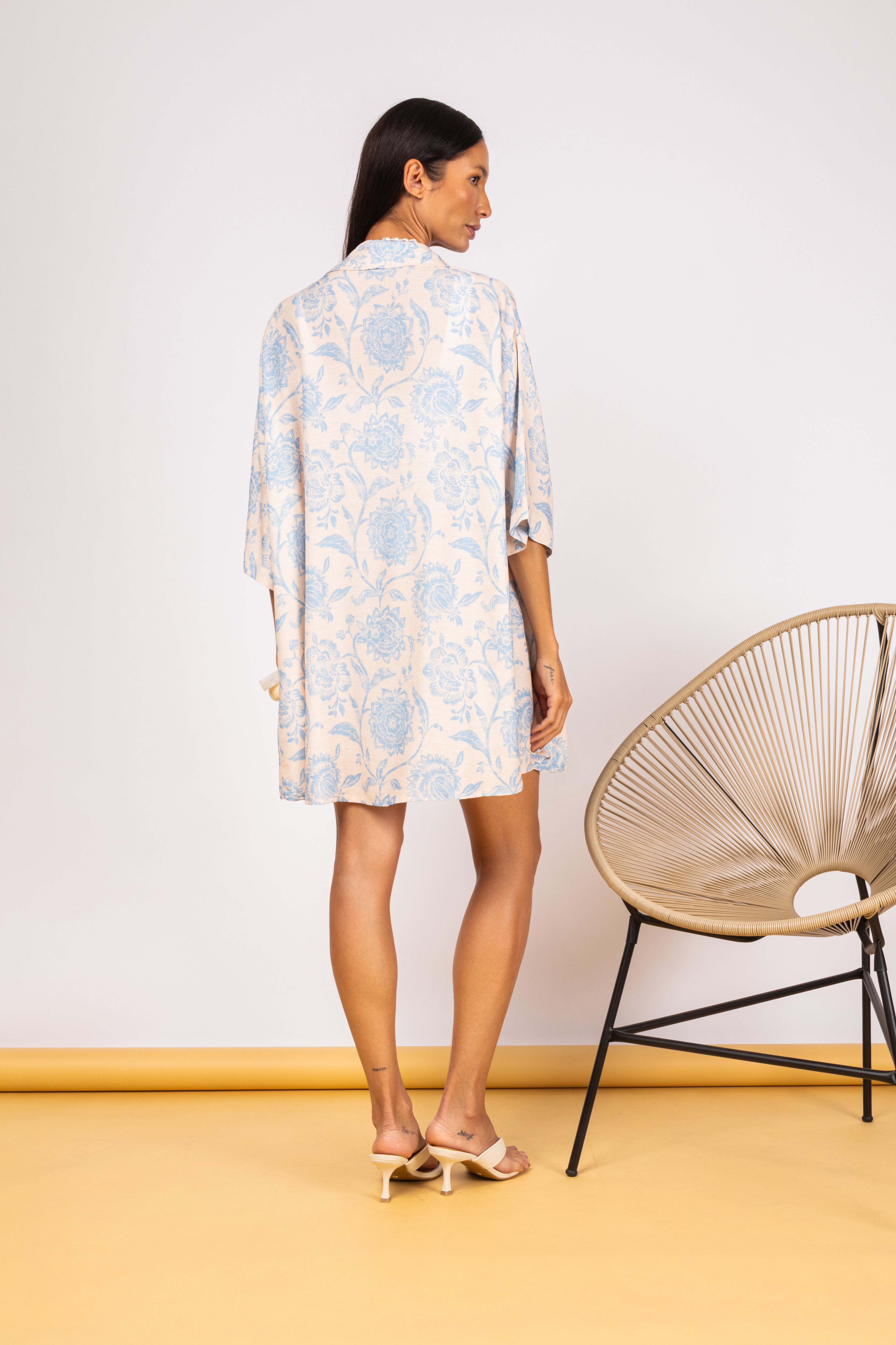 Conjunto kimono e short transpassado
