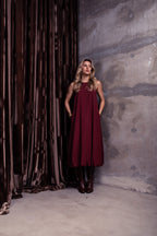 Vestido midi balonê