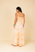 Vestido longo estampado