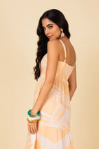 Vestido longo estampado