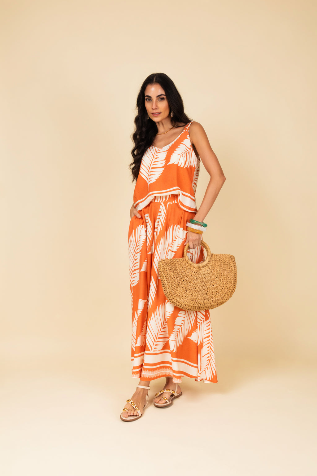 Conjunto estampa tropical