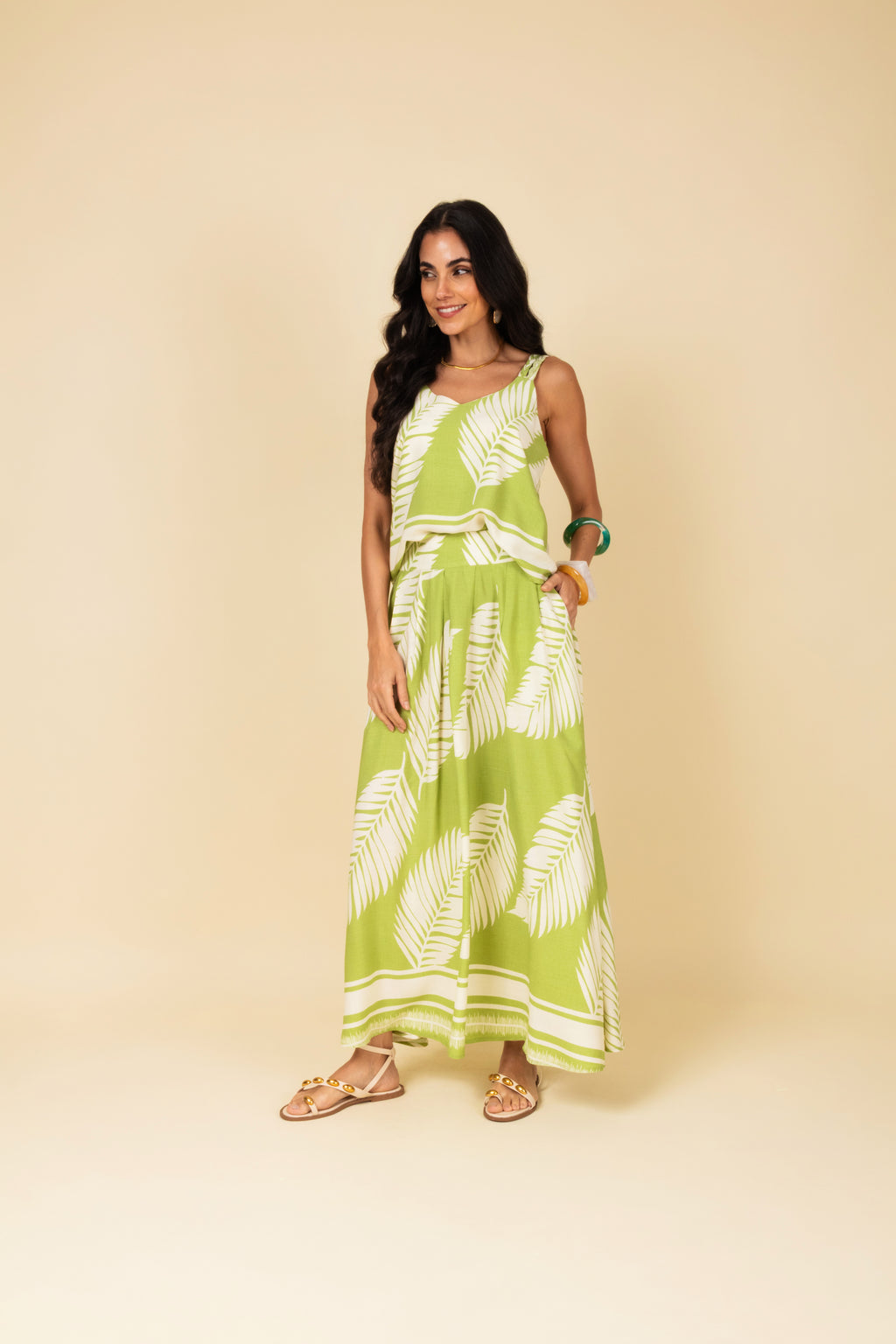 Conjunto estampa tropical