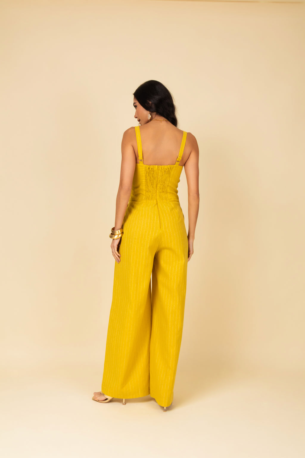 Macacão com estampa de listras