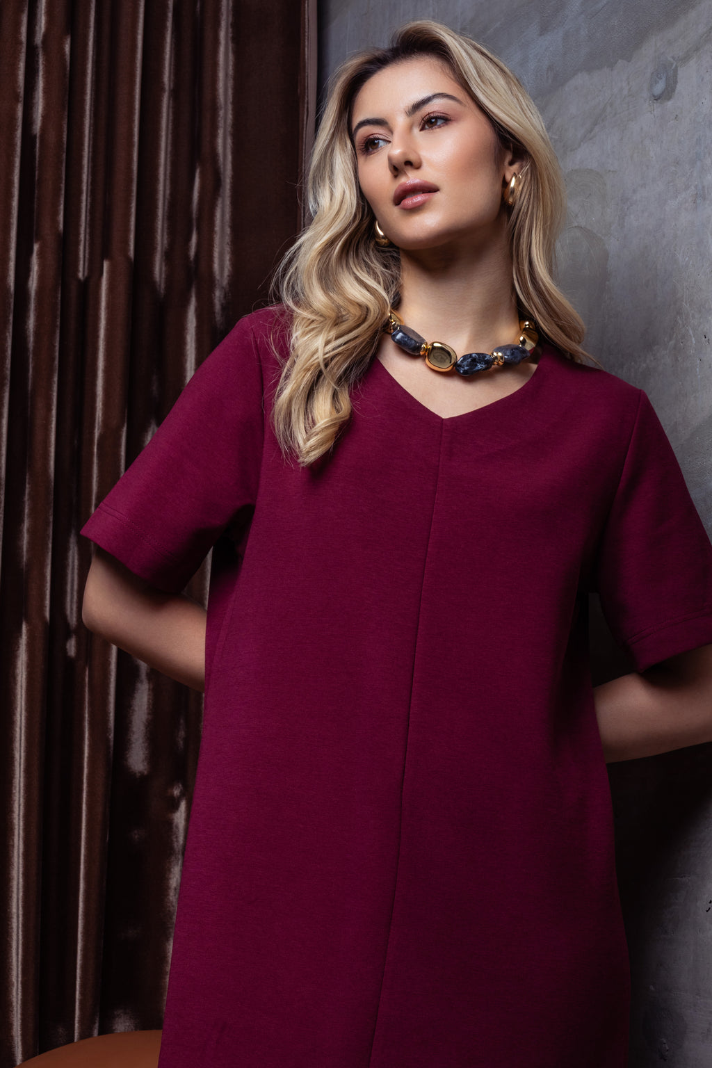 Max vestido em malha