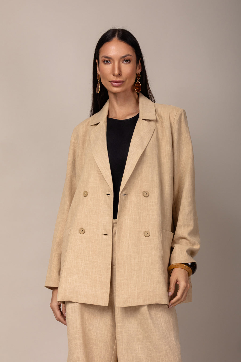 Max Blazer em linho