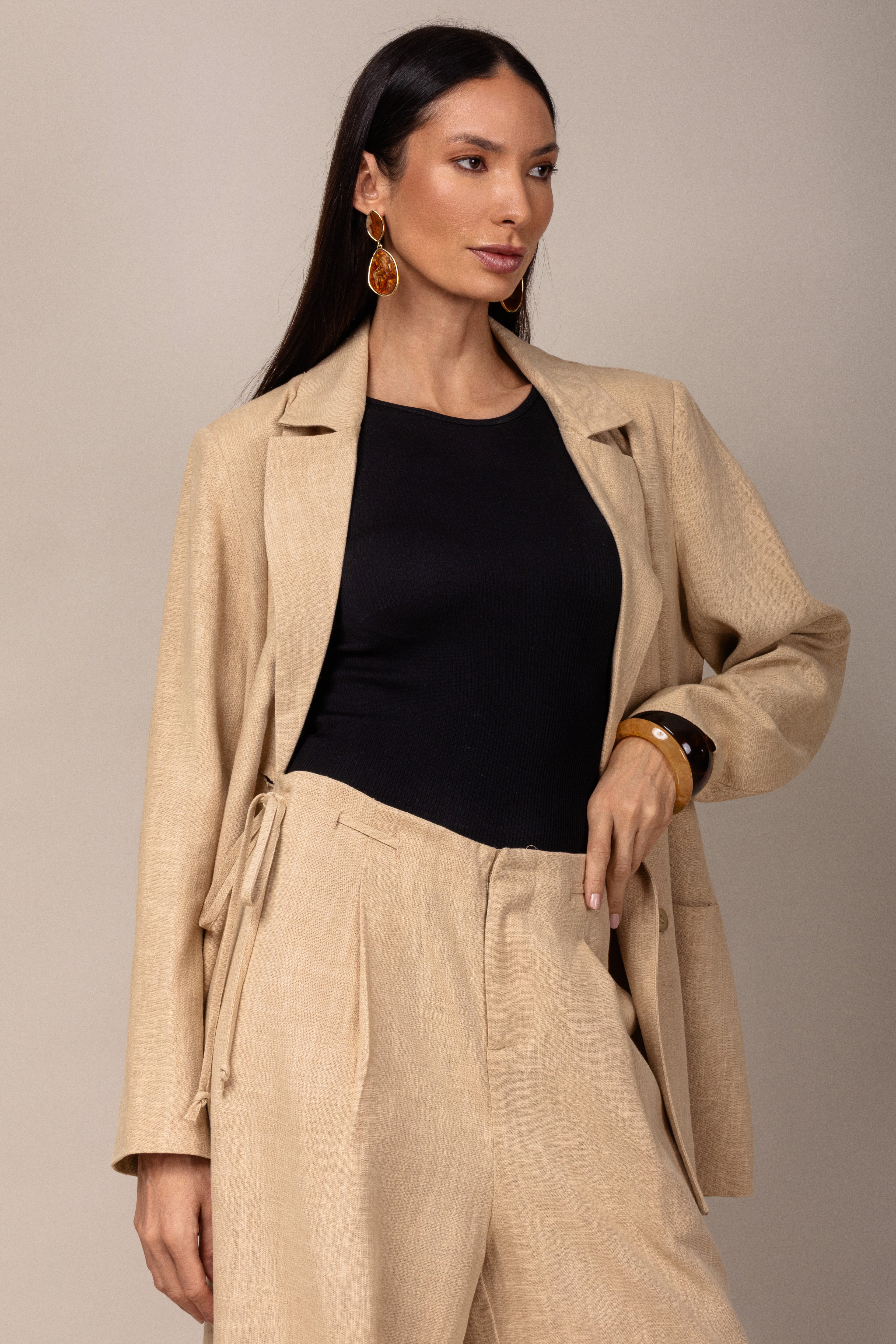 Max Blazer em linho