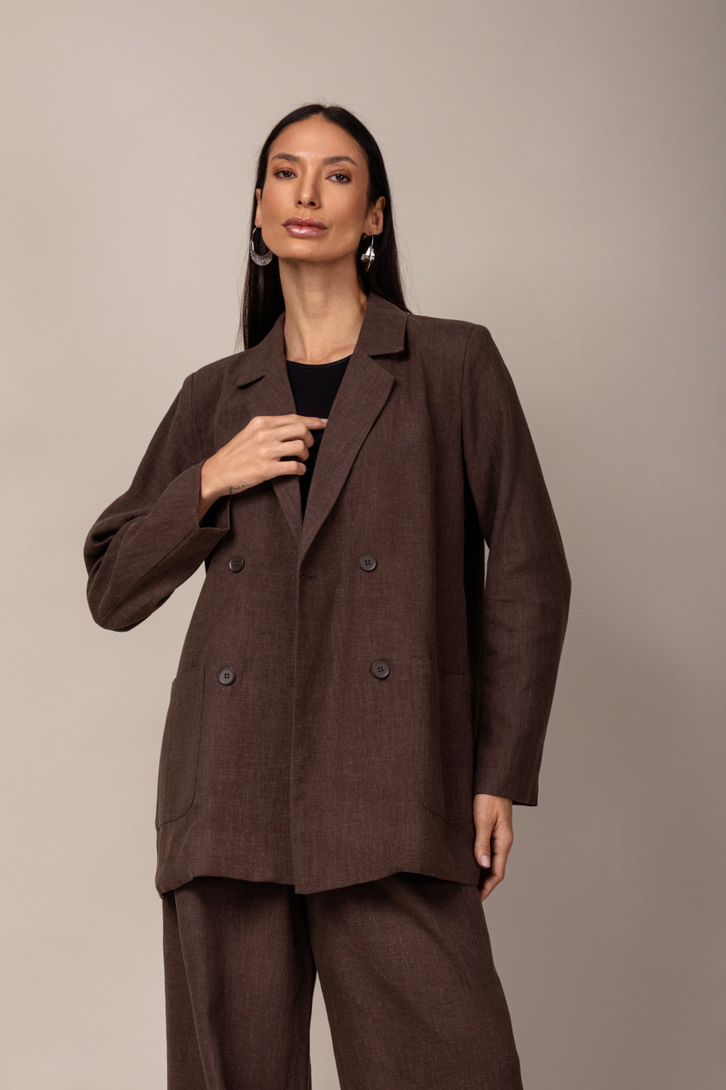 Max Blazer em linho