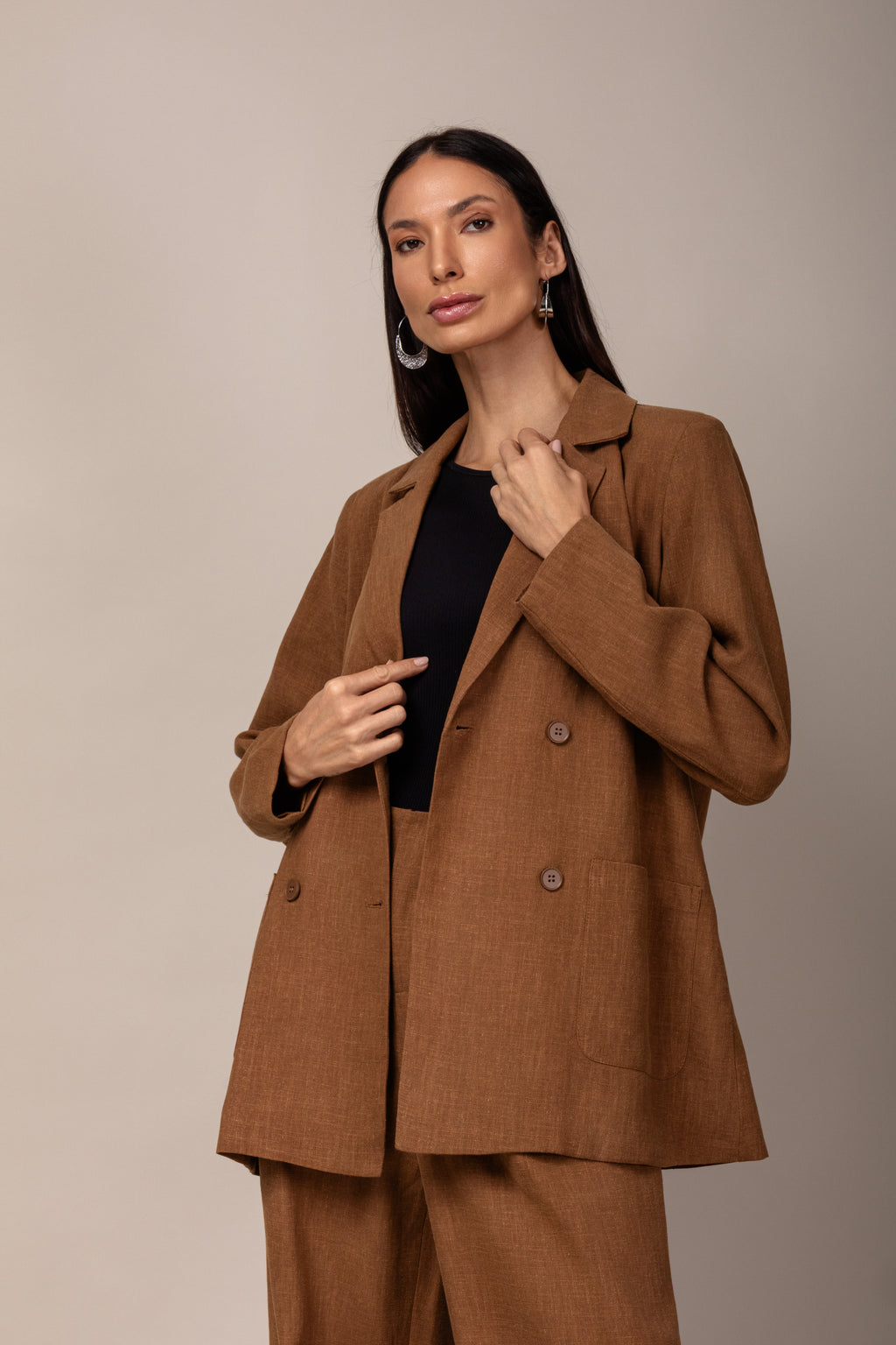 Max Blazer em linho