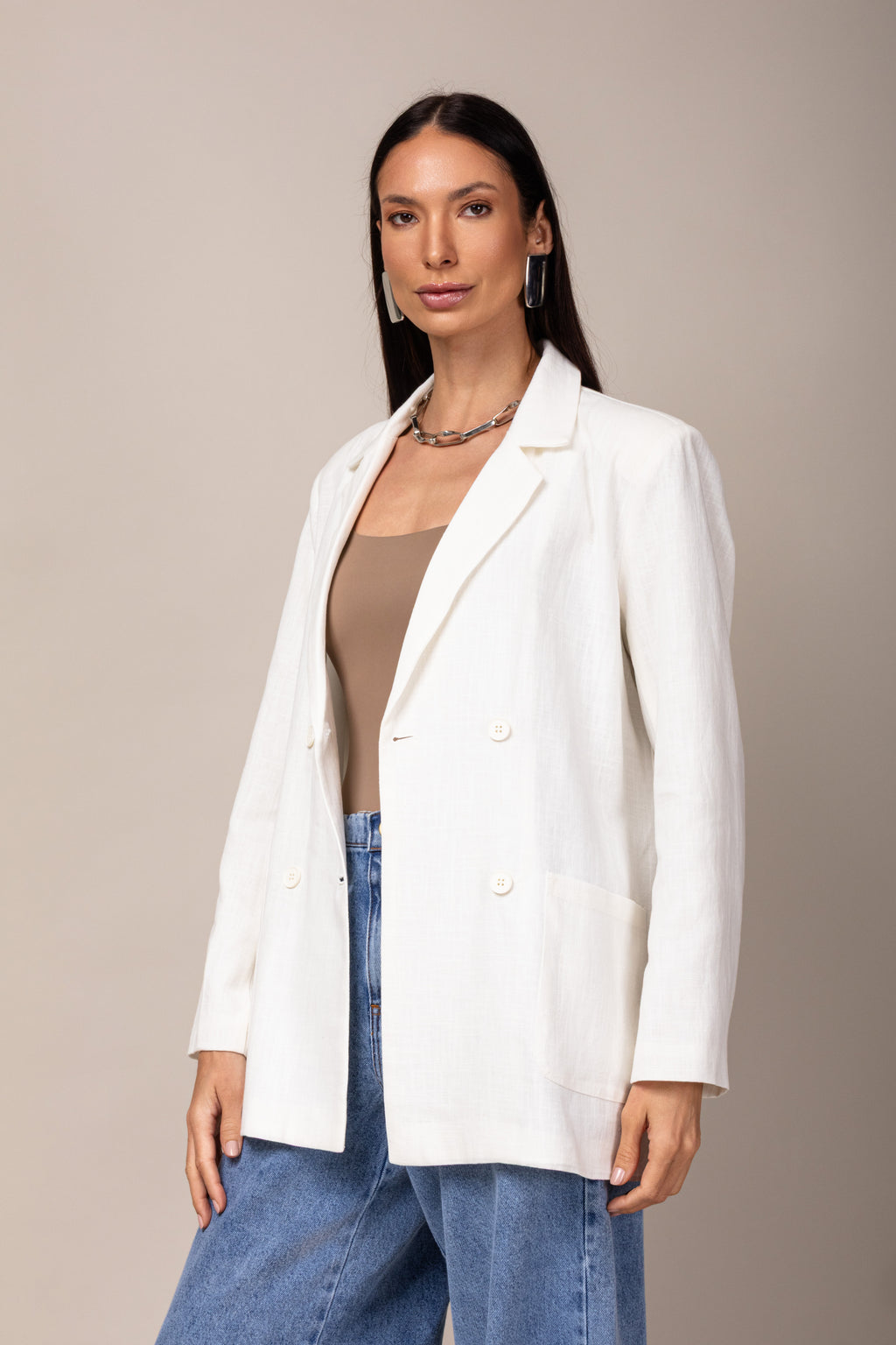 Max Blazer em linho