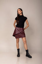 Blusa cashmere franzido lateral