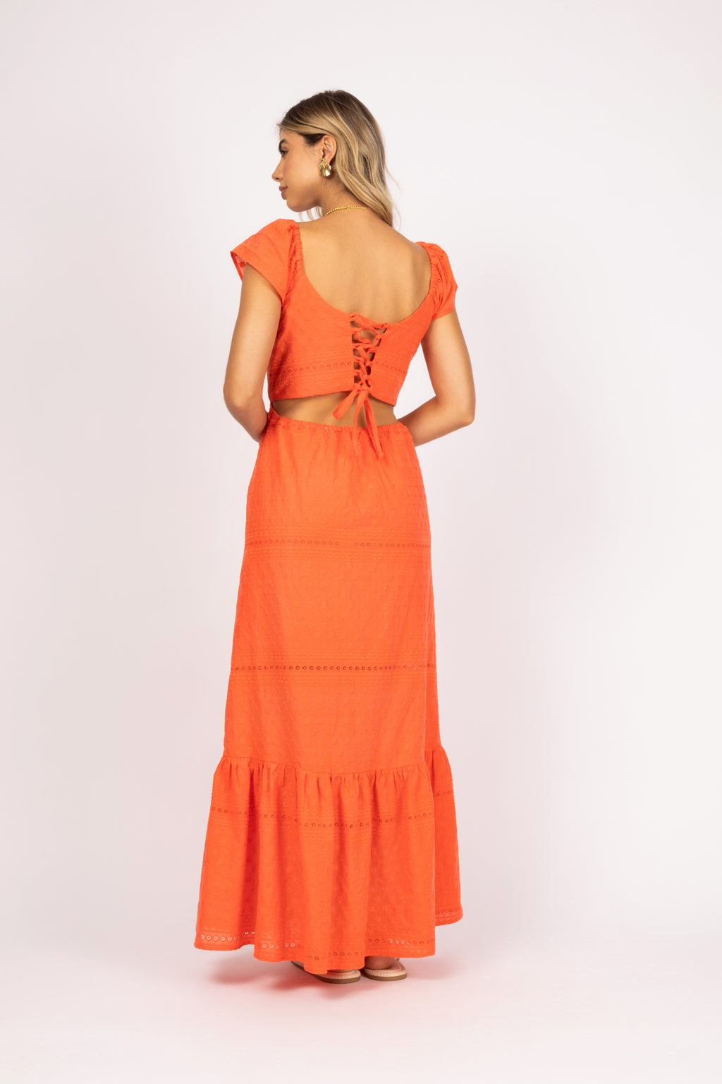 Vestido longo laise
