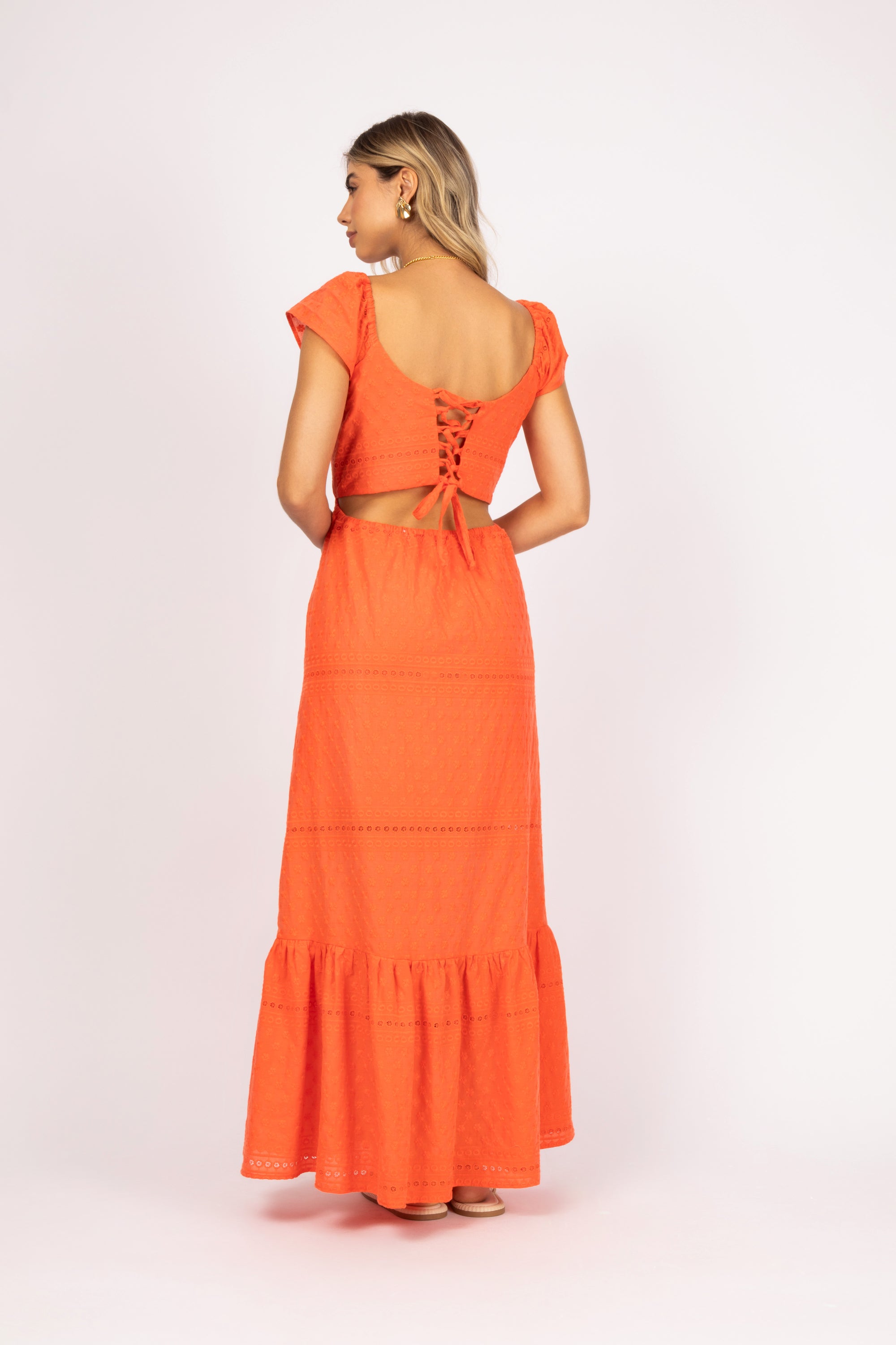 Vestido longo laise