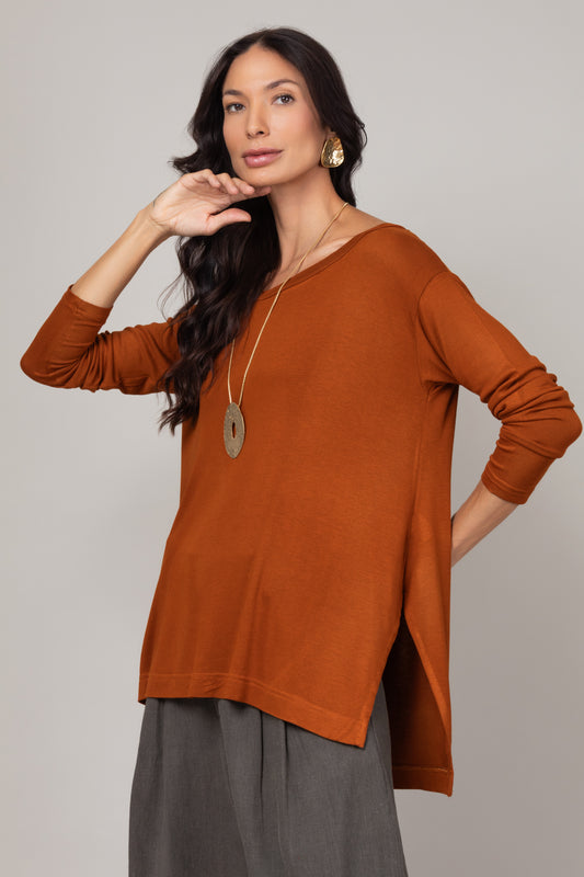 Blusa gola redonda
