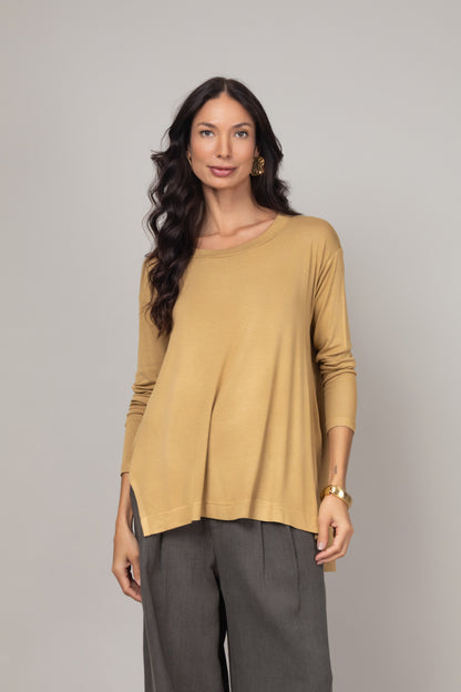 Blusa gola redonda