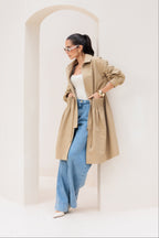 Trench coat alongado