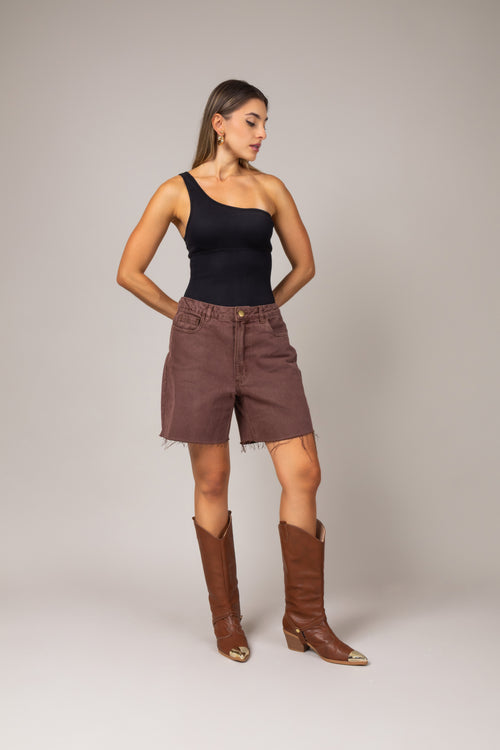 Bermuda jeans desfiada