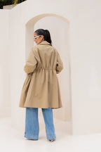 Trench coat alongado