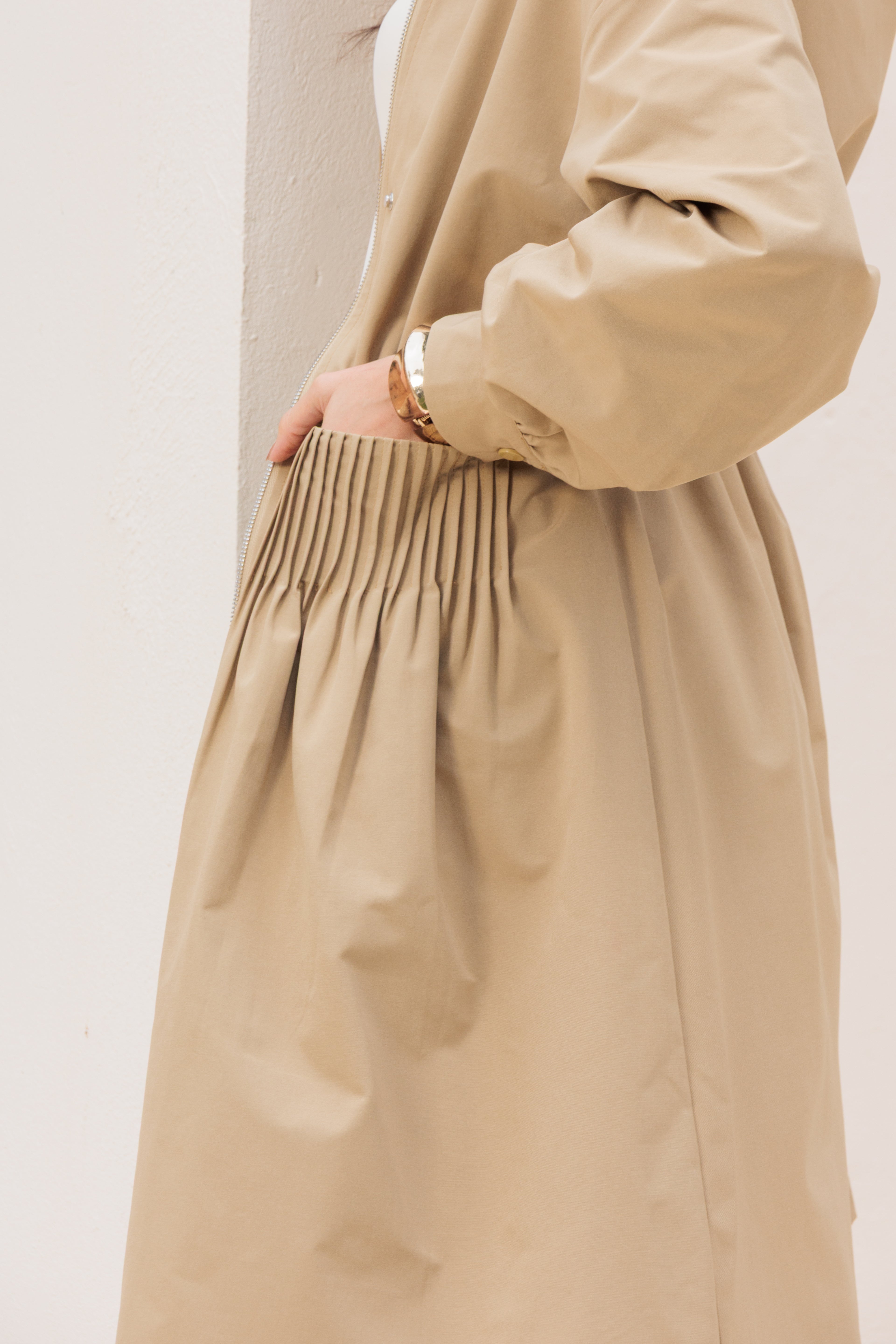 Trench coat alongado