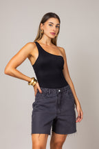 Bermuda jeans desfiada